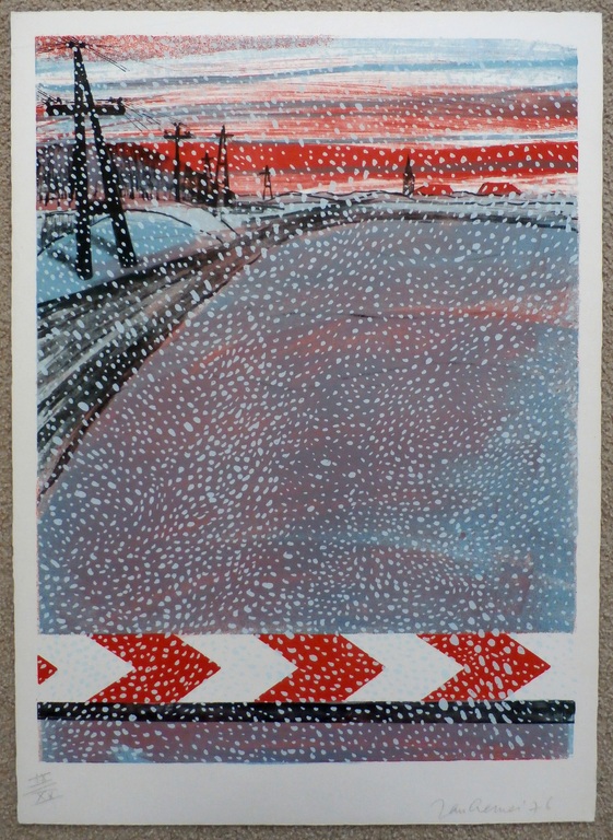 Jan Cremer - Litho: Winter - 1976  kopen? Bied vanaf 175!
