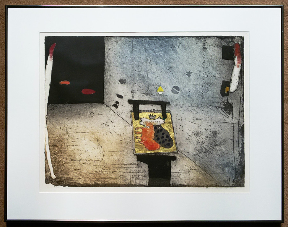 Michel van Overbeeke - Meeting room, ets (mooi ingelijst, groot) kopen? Bied vanaf 1!