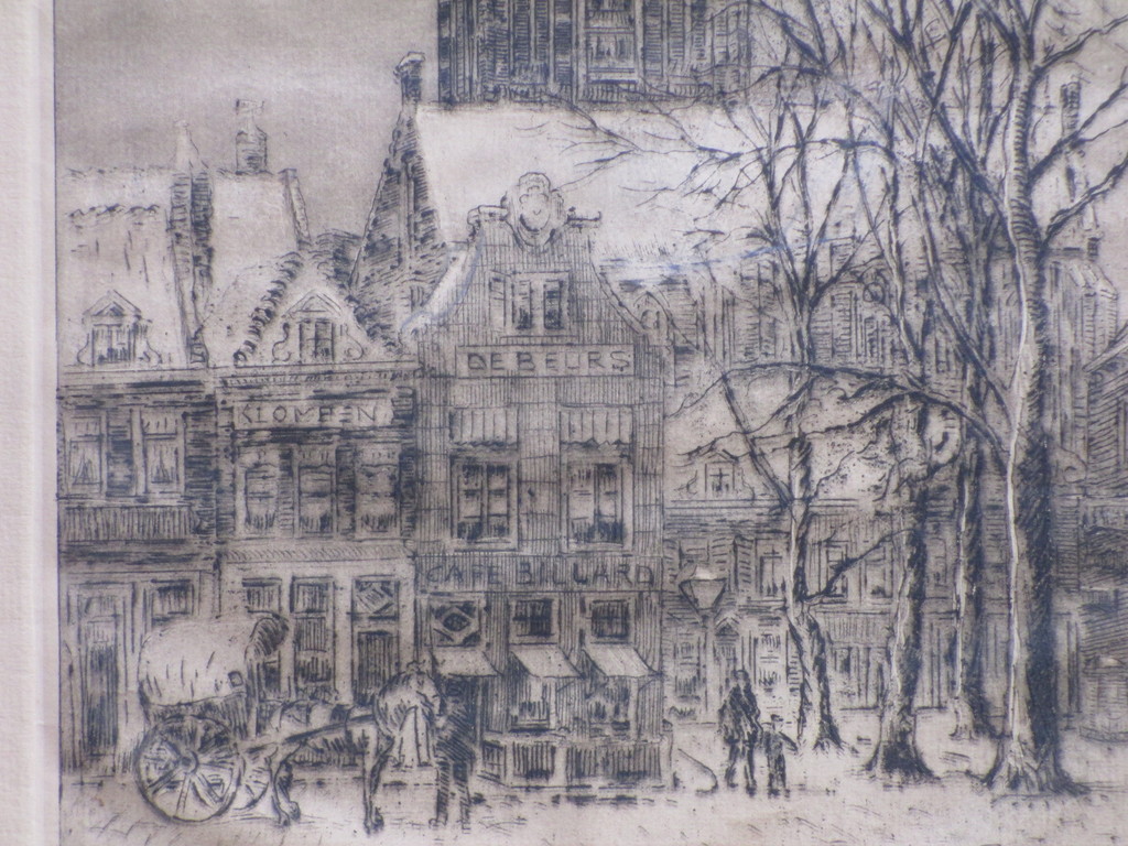 Eugene Rensburg, Zwolle in de sneeuw, Ets kopen? Bied vanaf 1!