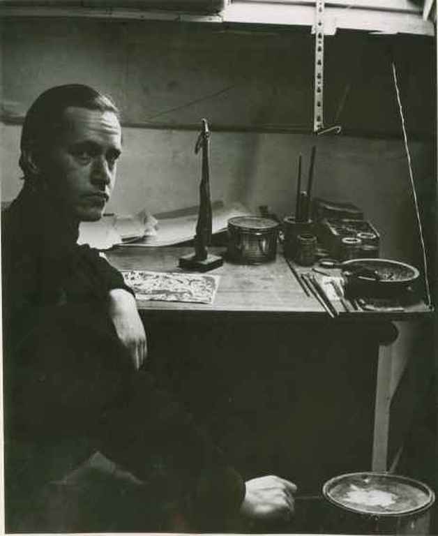 Nieuwe Haagse School Aquarel/Inkt "Abstract in Groen"  Piet Franz 1922-1991 kopen? Bied vanaf 1!