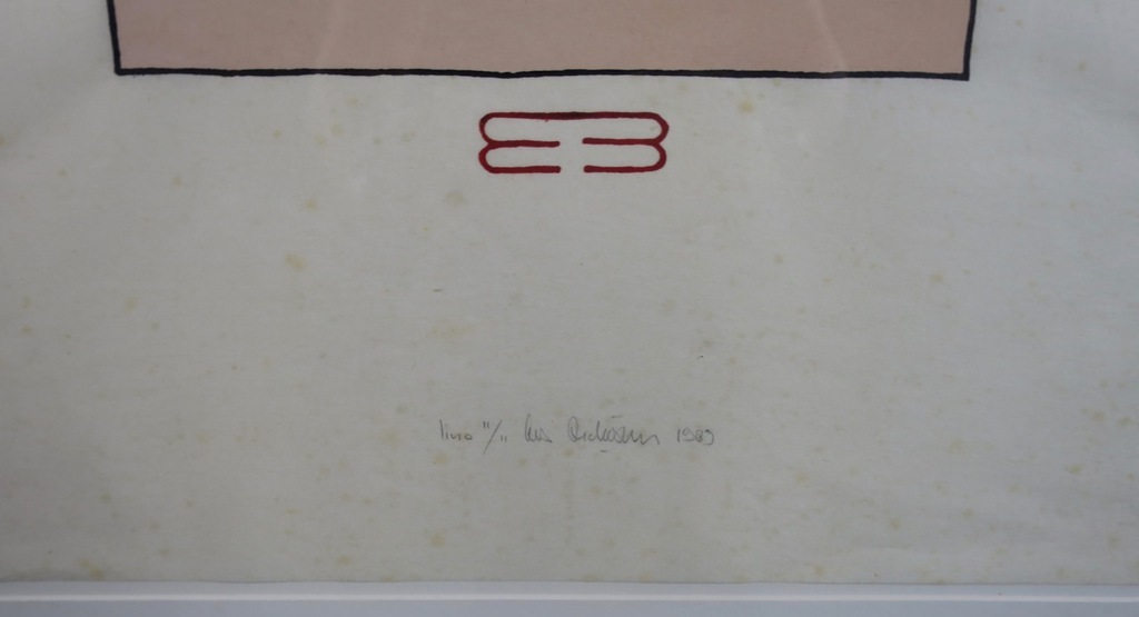 Cees Andriessen: Lino op Rijstpapier, Zonder titel - Ingelijst kopen? Bied vanaf 1!