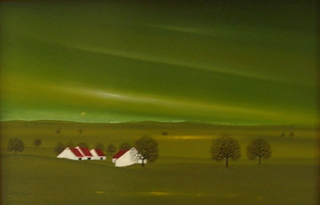 Franz Rittsteuer,olieverf op paneel,1990, gesigneerd,in goede conditie. verkocht voor € 60!
