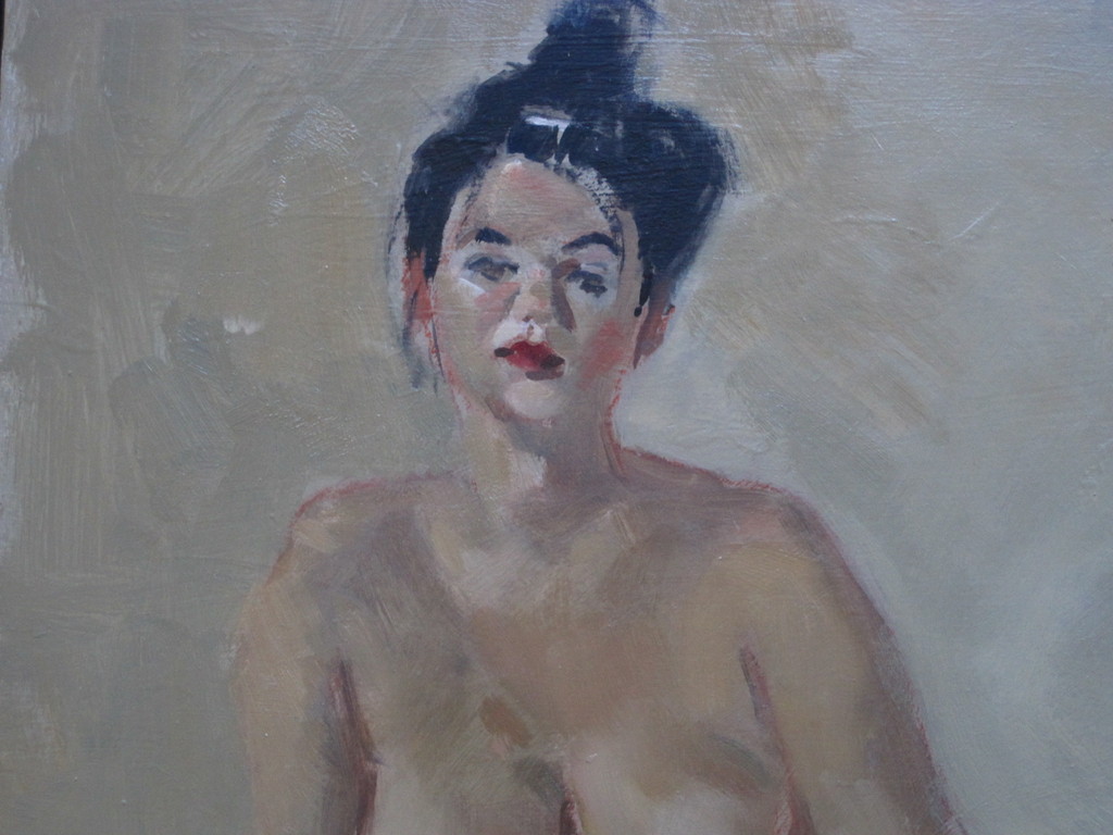 ges. G.Slootweg impressionistisch olieverf "liggend naakt" omstreeks 1950  kopen? Bied vanaf 1!
