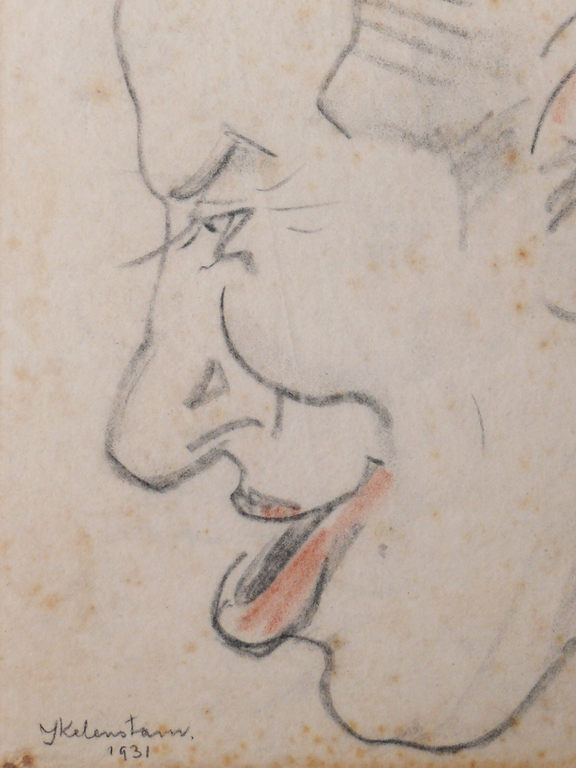 Hendrik IJkelenstam: 2 tekeningen, Spotprenten van Jan Vogel kopen? Bied vanaf 12!