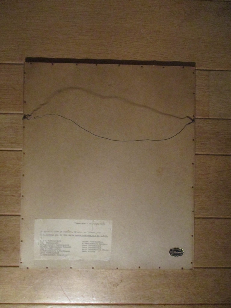 Arie Zonneveld: Kleurenhoutsnede handdruk, Groote boomgroep kopen? Bied vanaf 110!