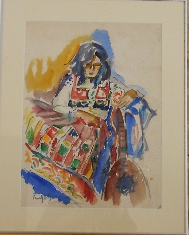 Freek van den Berg, aquarel kopen? Bied vanaf 160!