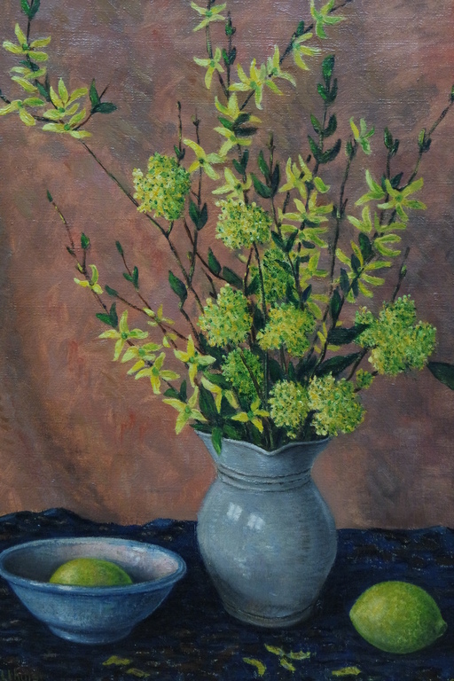 Piet Bulthuis (1898-1988) - olieverf op doek - stilleven met bloemen in een vaas kopen? Bied vanaf 150!