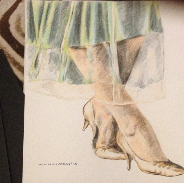 André Tigchelaar - 4 prachtige Aquarellen 50 x 50 cm  -  Serie Voeten kopen? Bied vanaf 150!