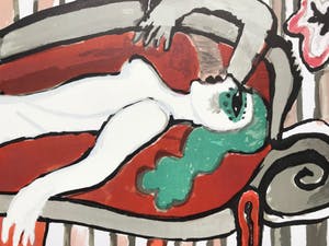 Corneille - CORNEILLE - le divan fleuri - 1975 - INGELIJST kopen? Bied vanaf 1!