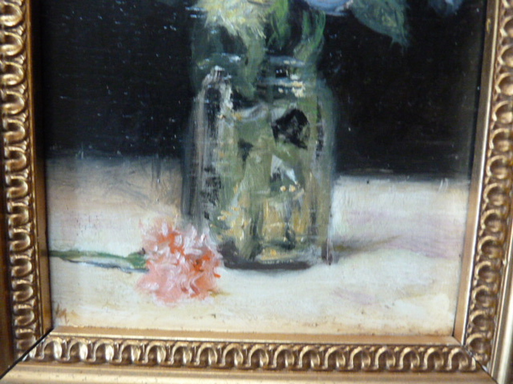 Onbekend ( 20e eeuw ) - olieverf  -  Rozen in een vaas. kopen? Bied vanaf 65!