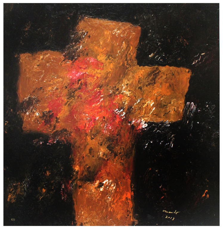 ARMANDO -Das Grab- Glicee op doek. 2013 7/33 Handgesigneerd. kopen? Bied vanaf 275!