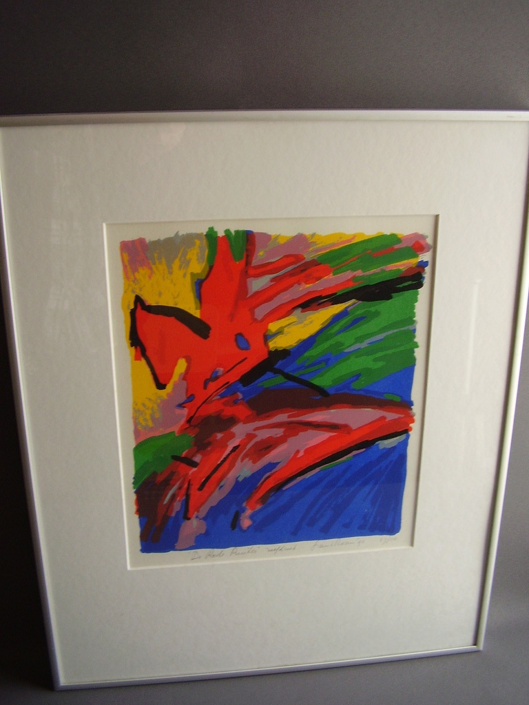 Frank Rosen: Zeefdruk, De rode ruiter, 1992 kopen? Bied vanaf 40!