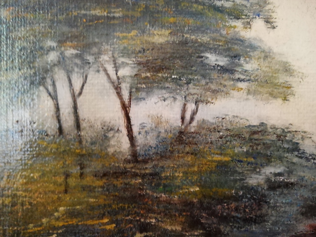 onbekend kunstenaar - olieverf op doek - landelijk hoeve zicht kopen? Bied vanaf 1!