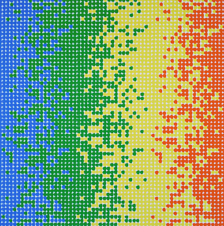 David Roth - Abtracte voorstelling, zeefdruk kopen? Bied vanaf 215!