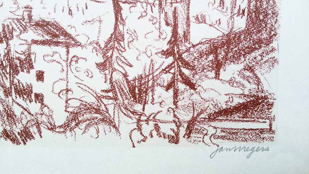 Jan Wiegers - Alpenlandschap rond Intragna, handgesigneerde litho kopen? Bied vanaf 110!