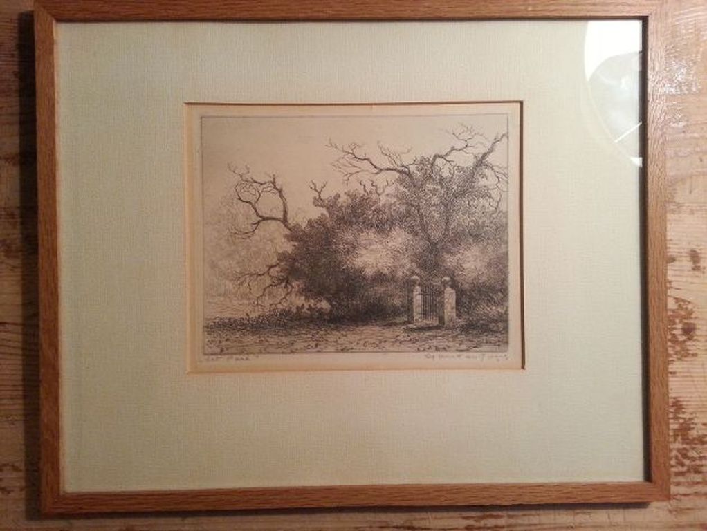 Germ de Jong - Bergense School - 2 x Ets - De Heuvel en het Park  kopen? Bied vanaf 70!