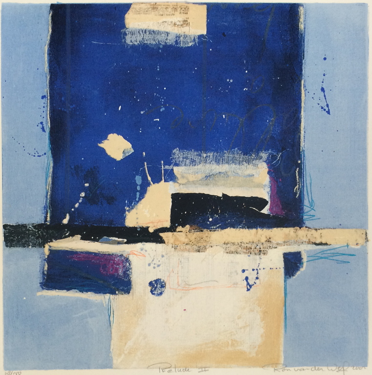 Ron van der Werf, Zeefdruk op papier, Titel: " Prelude II " verkocht voor € 40!