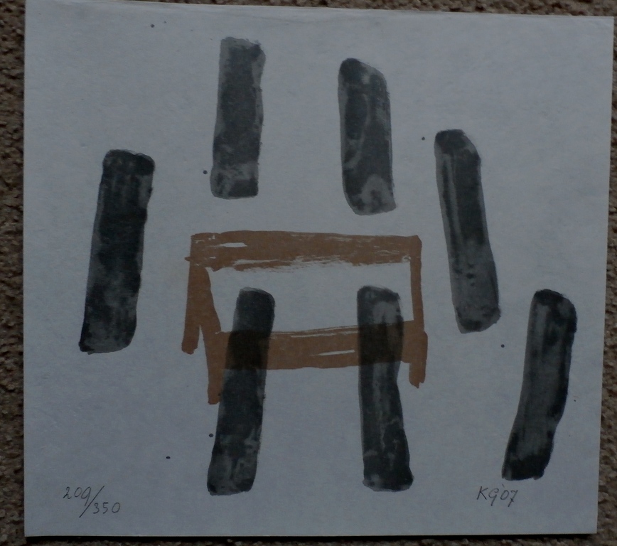 Klaas Gubbels - litho: Het graf, gesigneerd - 2007 kopen? Bied vanaf 110!