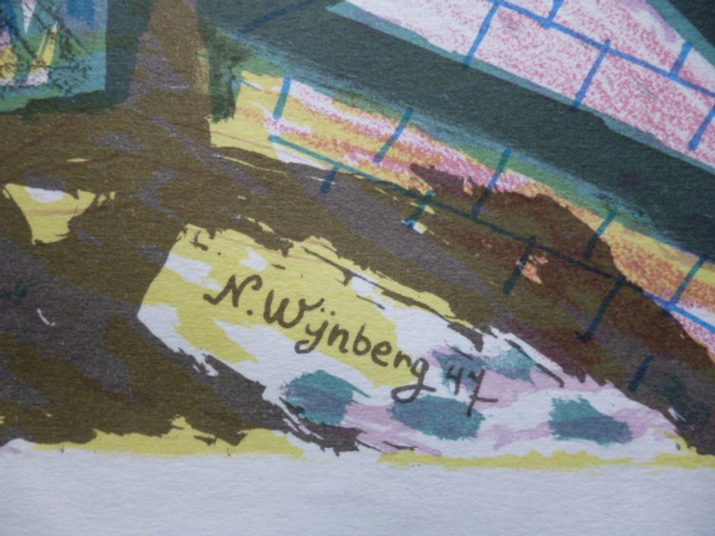 Nicolaas Wijnberg - kleurenlitho - Boerderij kopen? Bied vanaf 30!