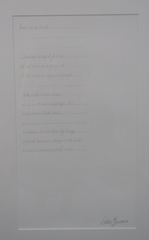 Ronald Tolman: Ets + Esther Jansma: Gedicht, Raam in de lucht - Ingelijst kopen? Bied vanaf 50!