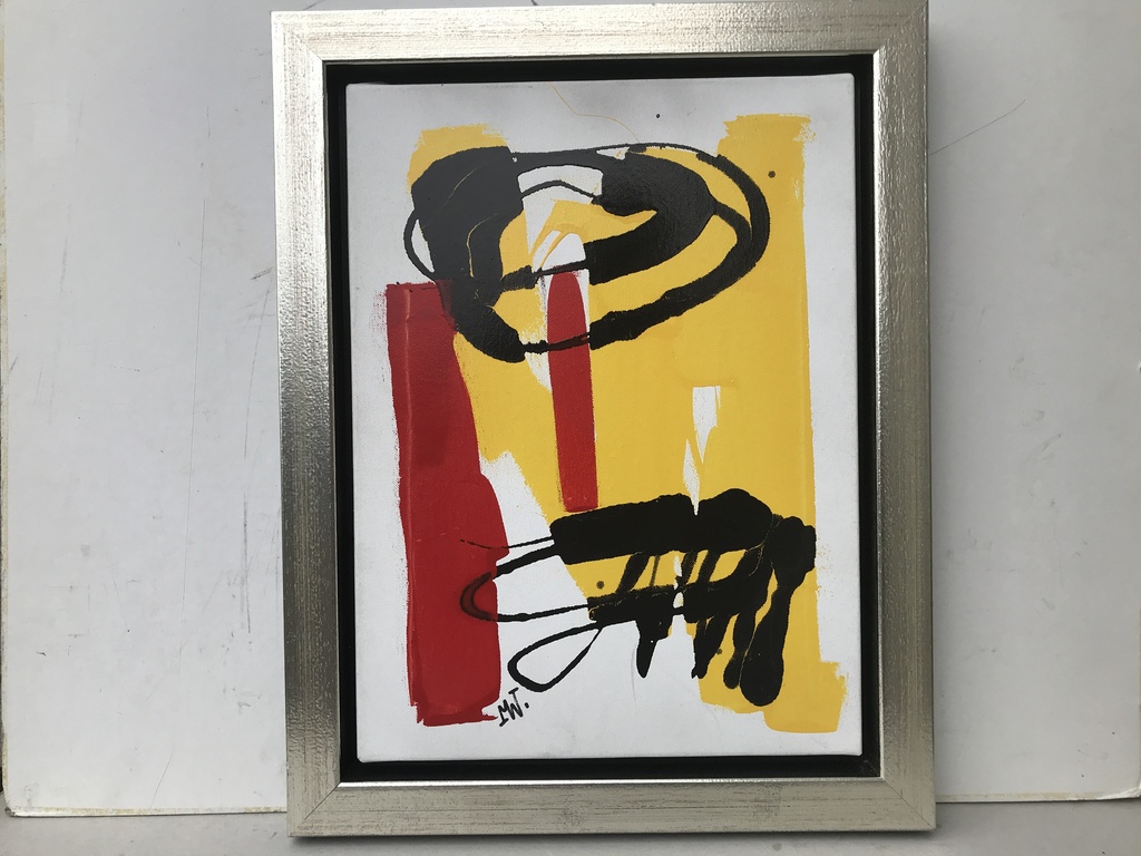 Martin van Wordragen: Schilderij, Figuur 2008 verkocht voor € 220!