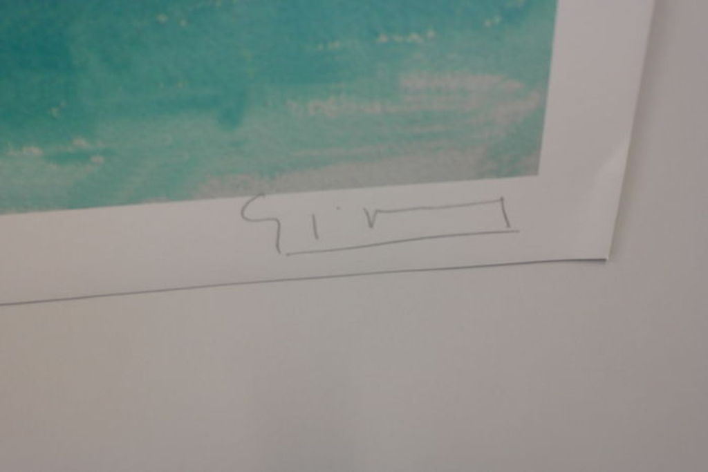 Stefan Szczesny. -Mustique-  Glicée op katoenpapier 2013. Oplage 50. kopen? Bied vanaf 95!