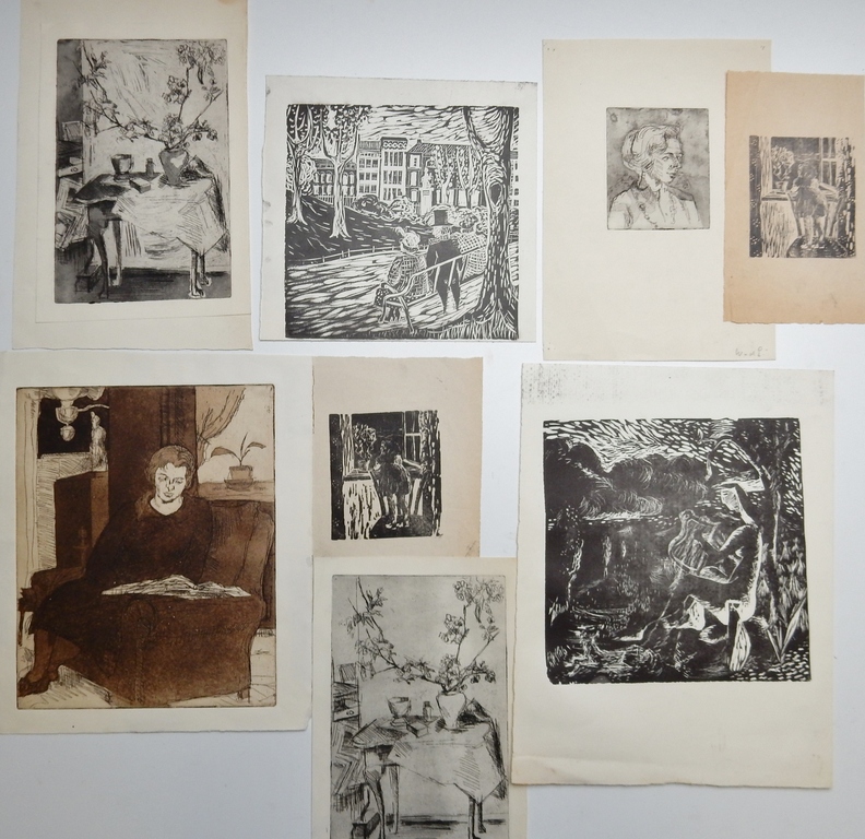 Wilhelmina van den Eerenbeemt (1889-1971) - collectie prenten, 8 stuks kopen? Bied vanaf 1!