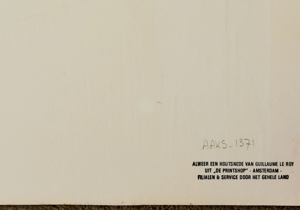 Guillaume Le Roy # COMPOSITIE # extreem groot formaat houtsnede, 1976, mint- kopen? Bied vanaf 150!