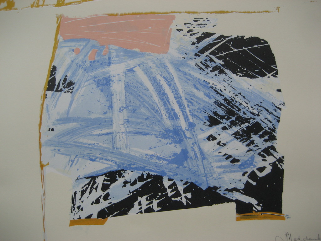 Arty Grimm  -  Grote abstracte zeefdruk (1992)   kopen? Bied vanaf 45!