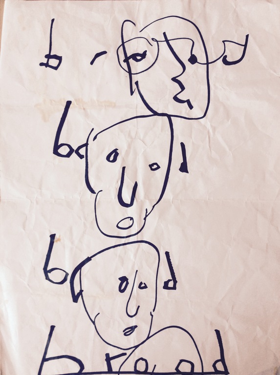 Herman Brood - Originele tekening - 4x Brood verkocht voor € 75!