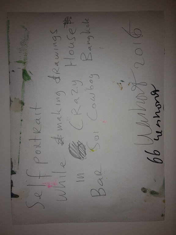 Peter Klashorst - Selfportrait... - gemengde techniek op papier - gesigneerd kopen? Bied vanaf 80!