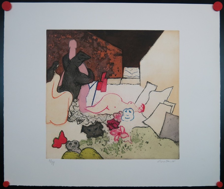 Constant: Ets en Aquatint, Het bondgenootschap tussen Casanova en de moraal kopen? Bied vanaf 1500!