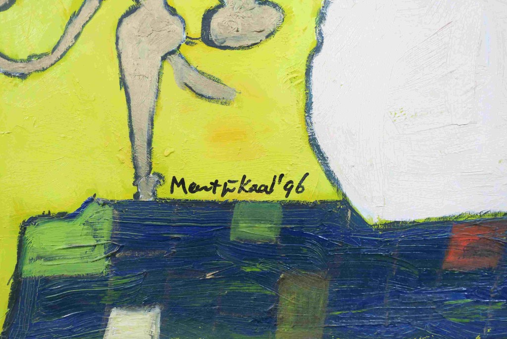 Meertje Kaal: Olieverf op doek, Z.T. Kandelaar - Ingelijst kopen? Bied vanaf 1!