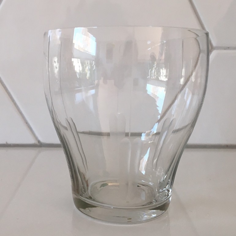 Floris Meydam voor Leerdam - 9 waterglazen met luciferslijpsel servies "Tulp"  kopen? Bied vanaf 28!