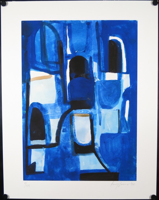 Theo Kuijpers: Giclee, Zonder titel (blauw) kopen? Bied vanaf 1!