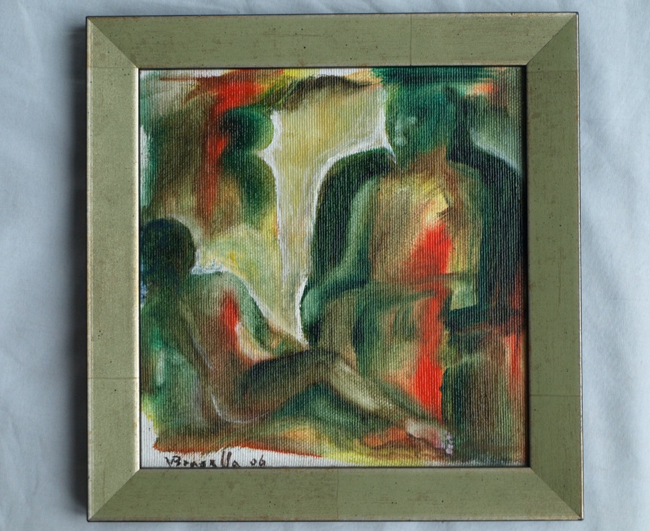 Onbekend : Olieverf op board , Divinité – gesigneerd & ingelijst – 2006 kopen? Bied vanaf 1!