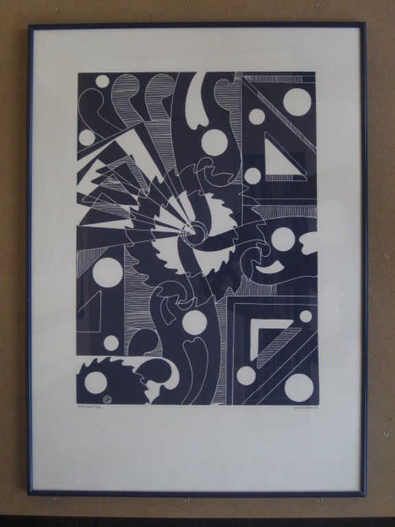Fundamentele Kunst van Guido Lippens (1939-)  - Grote gesigneerde Litho 19/25 kopen? Bied vanaf 1!