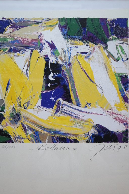 Johan Adriaan smit (1945-2002) - zeefdruk - abstracte compositie kopen? Bied vanaf 50!