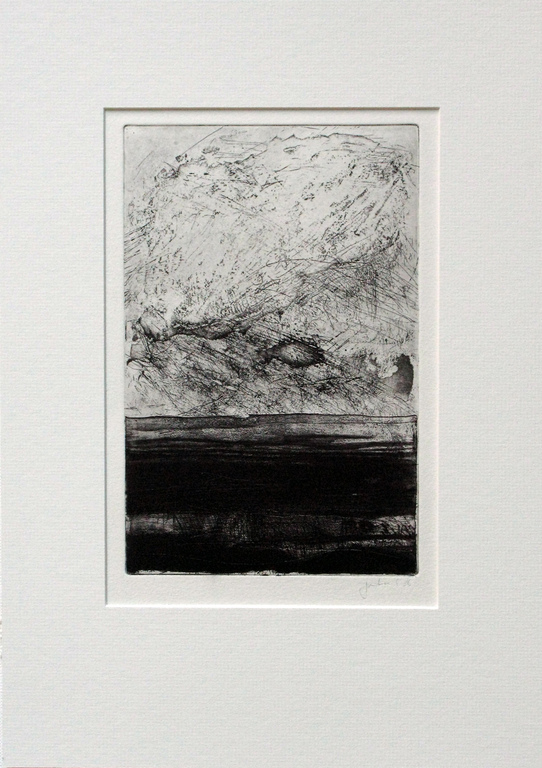 JELUS MATSER (Amsterdam 1946 -2014) Ets Abstract - GESIGNEERD en mooi INGELIJST kopen? Bied vanaf 50!