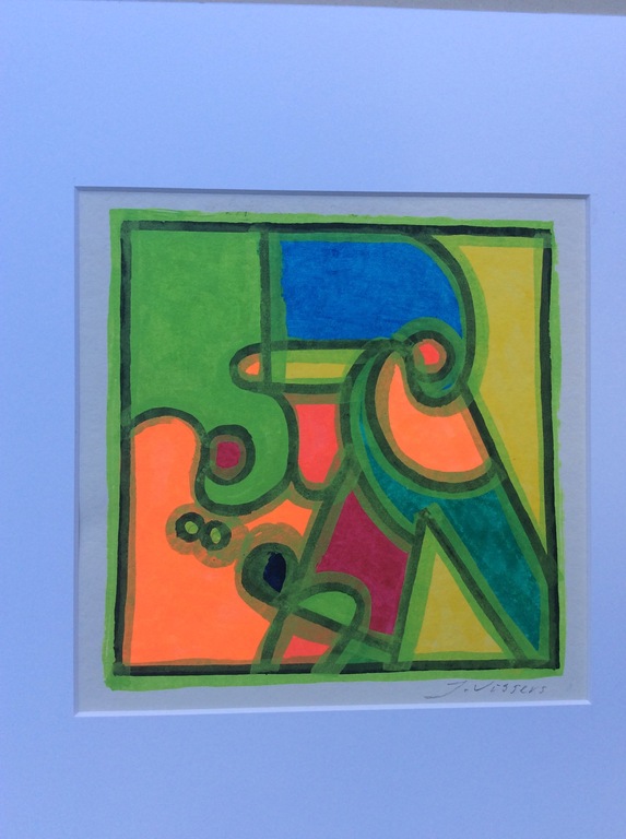 Jack Vissers, acryl op papier kopen? Bied vanaf 1!