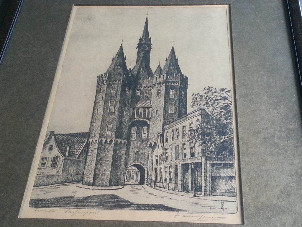 Marius Janssen. Sassenpoort, Zwolle. (1929) kopen? Bied vanaf 30!