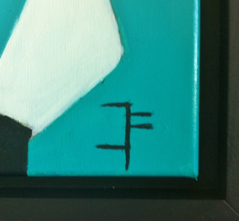 John Foppen -"Geo TQBW...."Olieverf  op canvas-gesigneerd-ingelijst-2016. kopen? Bied vanaf 149!