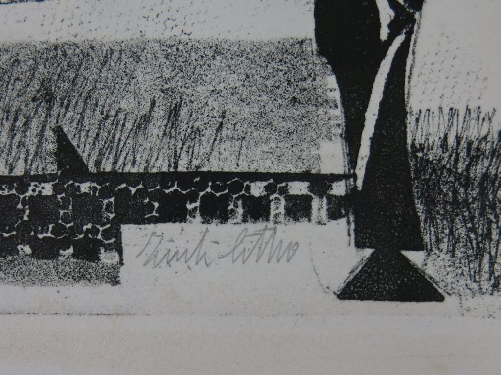 Onbekend gesigneerd: Zink-litho, Ploeg Prent kopen? Bied vanaf 1!