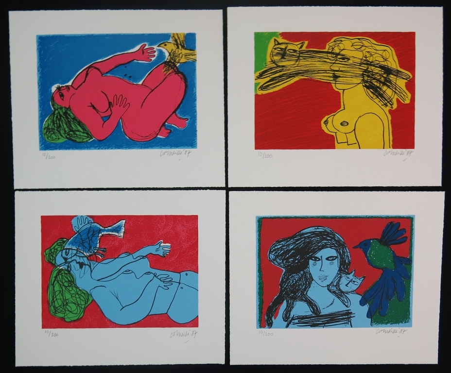 Corneille: 4x Zeefdruk, Luxe editie portfolio: Hymne a l'ete kopen? Bied vanaf 350!