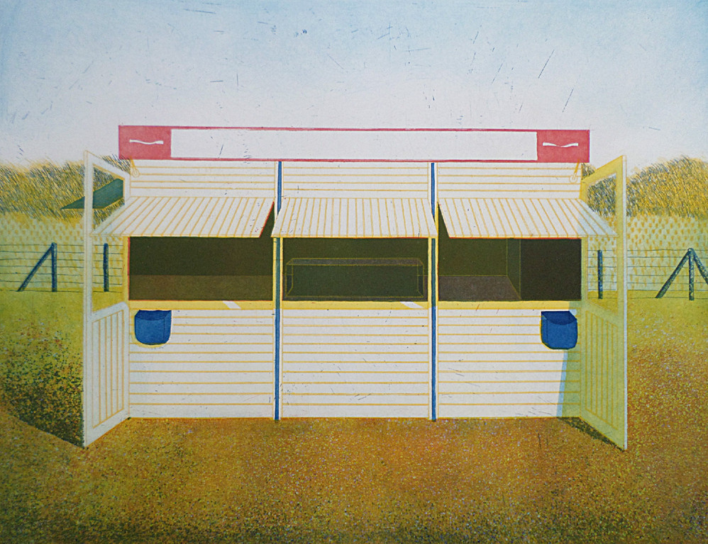 Tiny van der Sar - Strandtent, kleurenets/aquatint kopen? Bied vanaf 40!