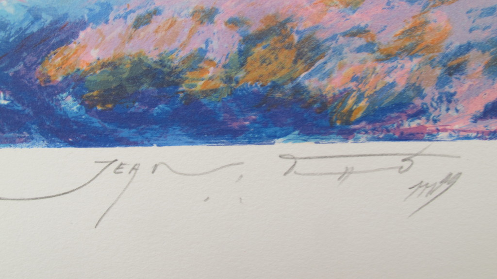 "Le trois hêtres"- kleurenlithografie, 170 ex. kopen? Bied vanaf 39!