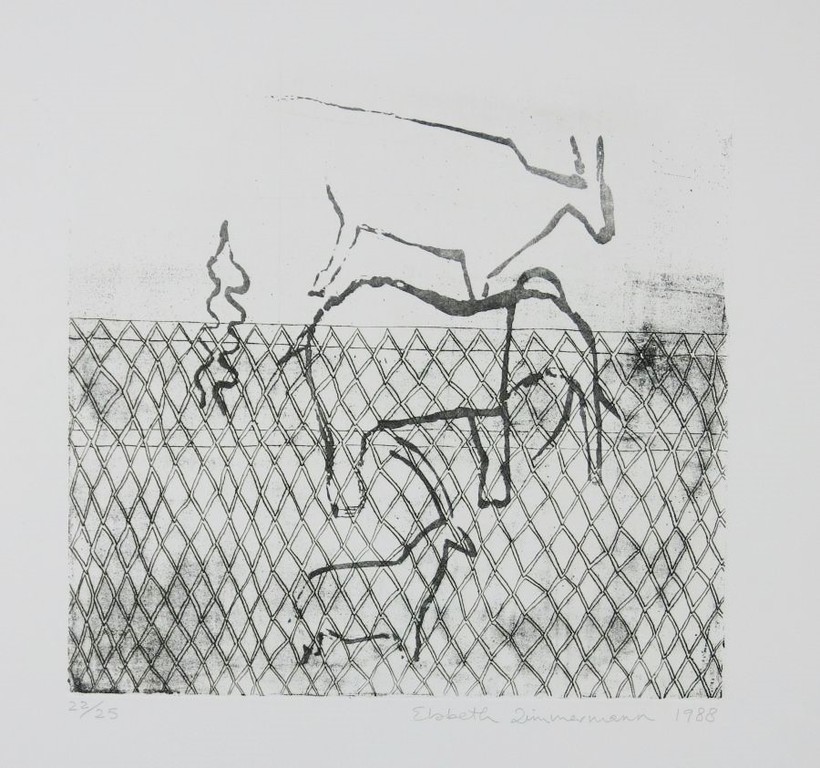Elsbeth Zimmerman: Ets en aquatint, Fear of elephants kopen? Bied vanaf 1!