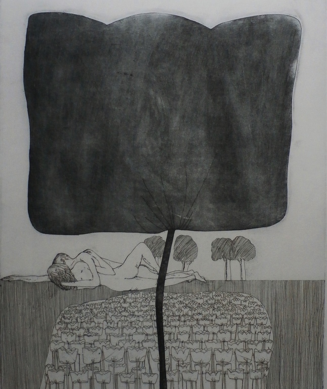 Laatste keer: Kees Spermon - ets/aquatint: Big Tulip - 1968 verkocht voor € 45!