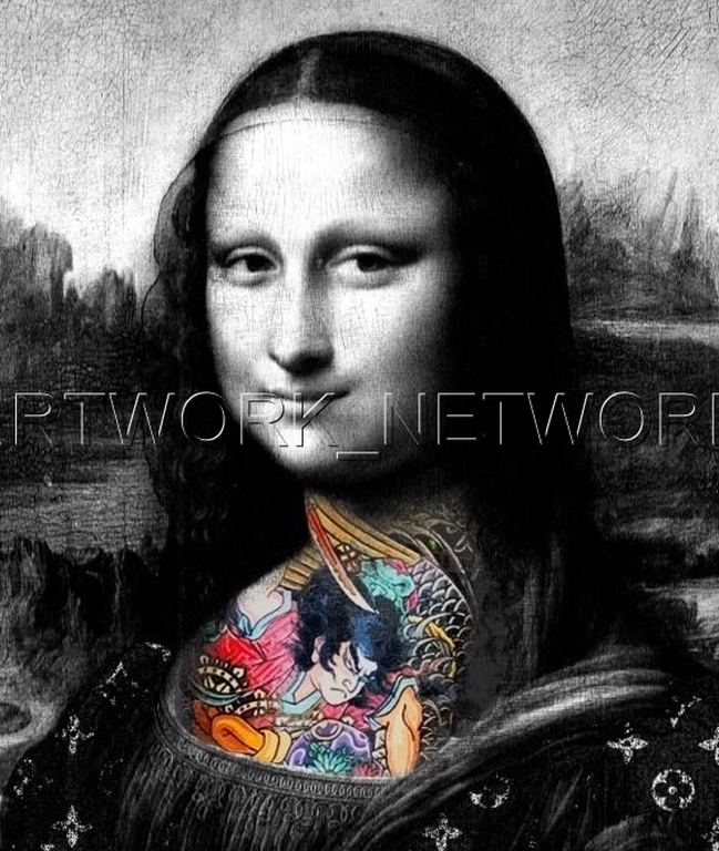 DEATH NYC "Mona Tatoo" - Signed Screenprint + Original Priority Pass "USPS Girl" kopen? Bied vanaf 1!