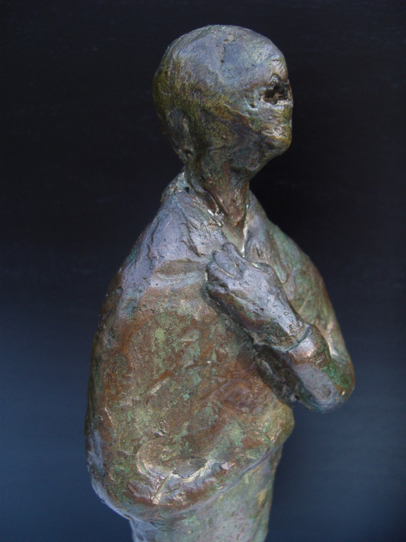 Onbekende meester: Bronzen beeld van staande man kopen? Bied vanaf 150!